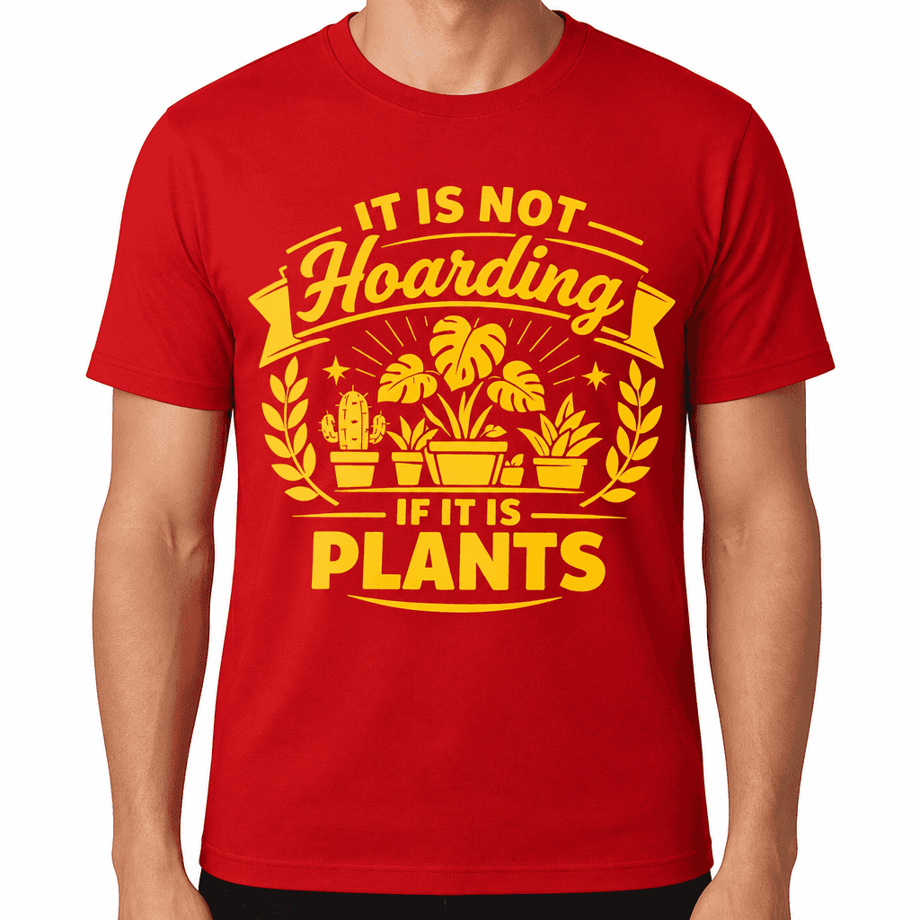 Funny T-Shirt for Plant Lovers β It Is Not Hoarding If It Is Plants