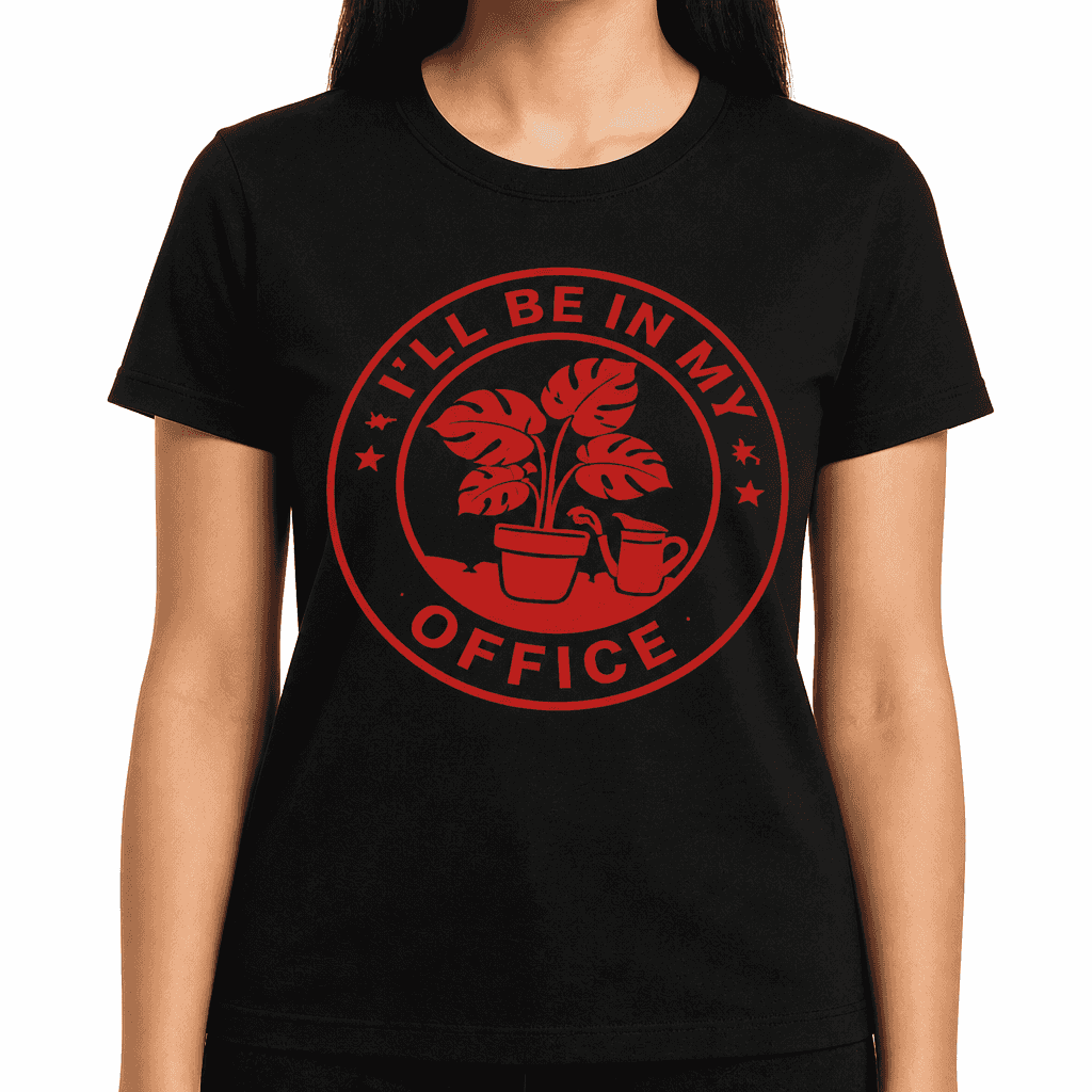 Funny T-Shirt for Plant Lovers β I'll Be In My Office