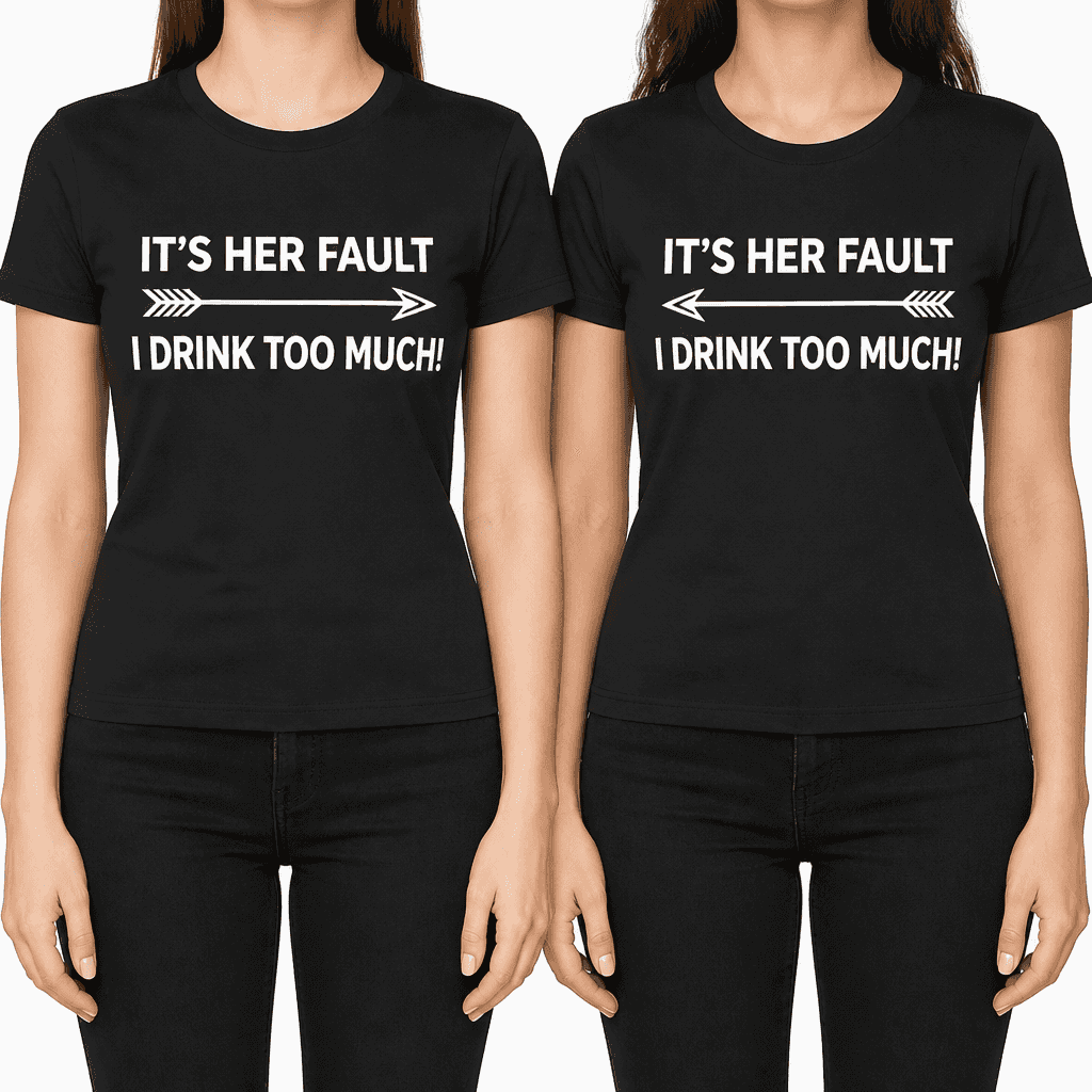 Her Fault I Drink - T-Shirt