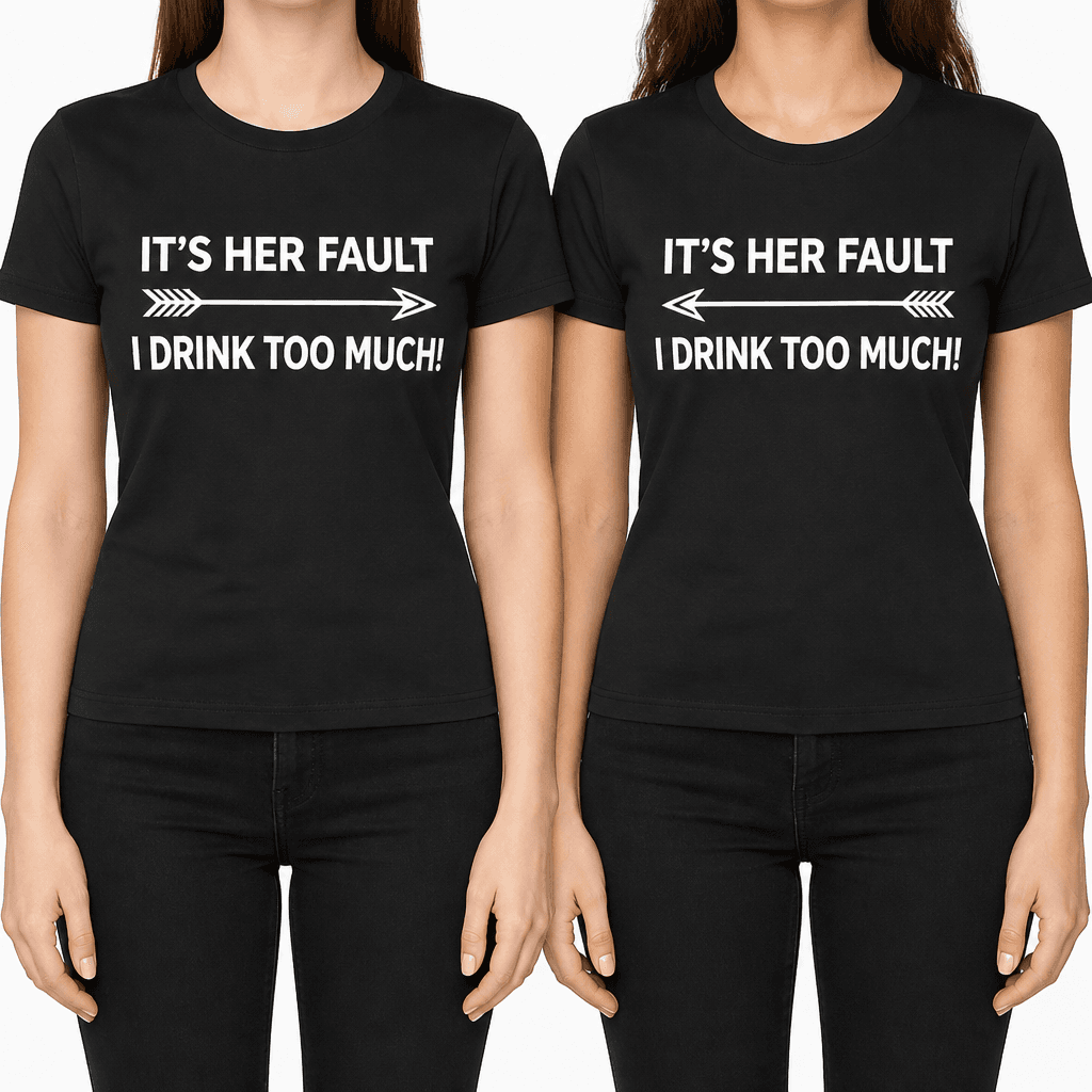 Her Fault I Drink - T-Shirt
