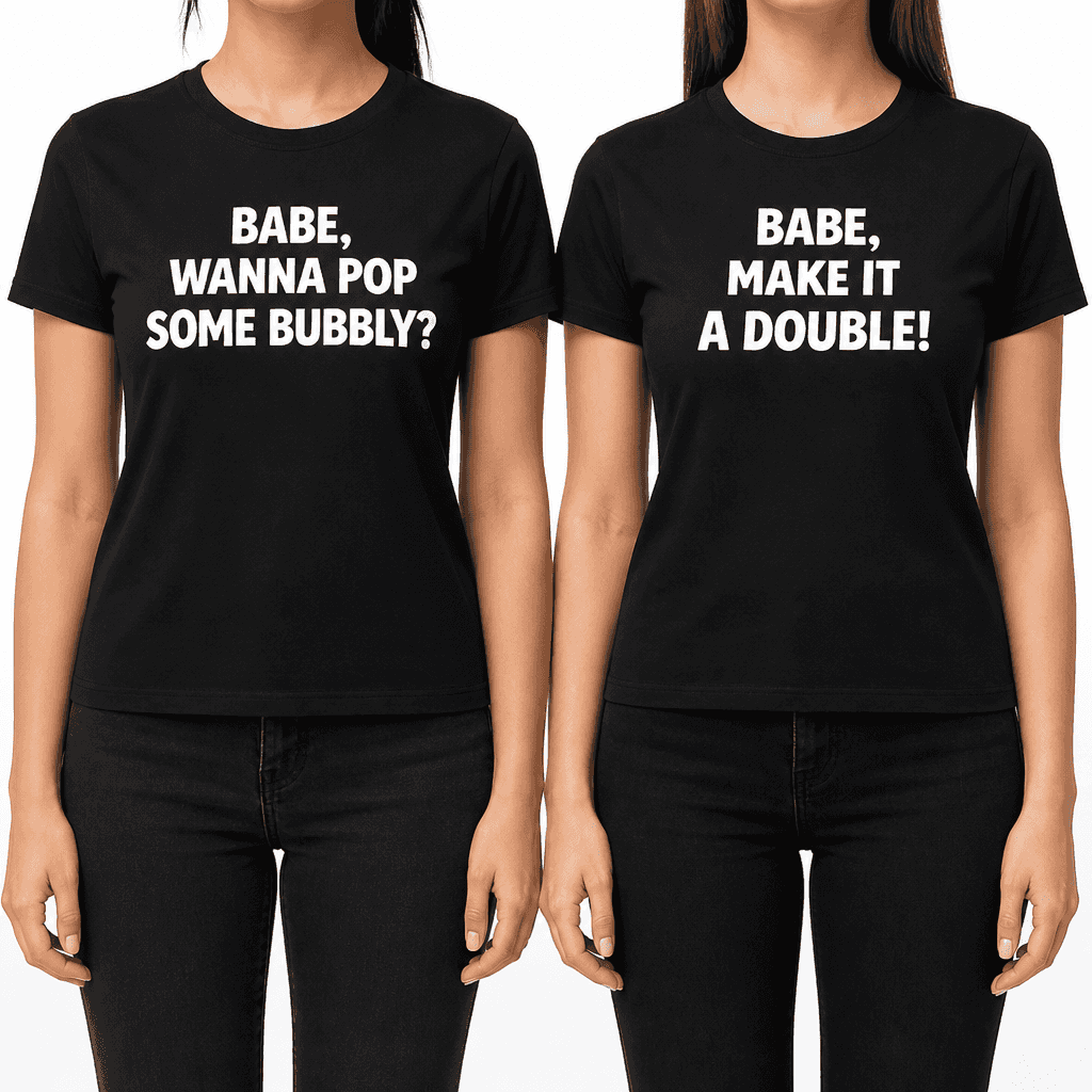 Babe Pop Bubbly - T-Shirt
