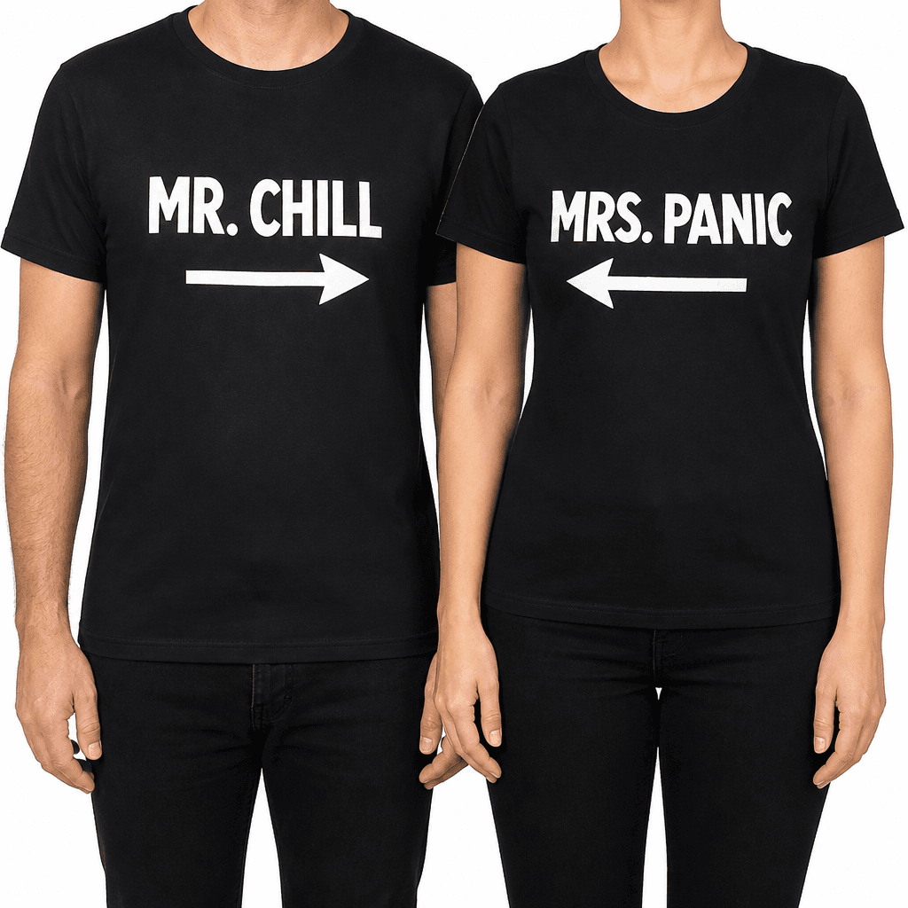 MR. CHILL MRS. PANIC - T-Shirt