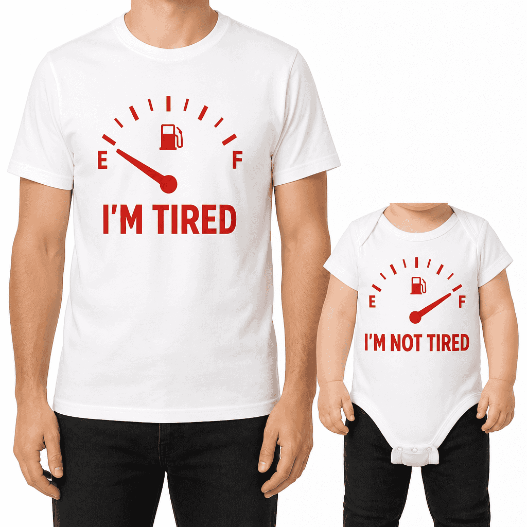 EMERGY I'M TIRED / EMERGY I'M NOT TIRED - Baby Bodysuit & T-Shirt Set