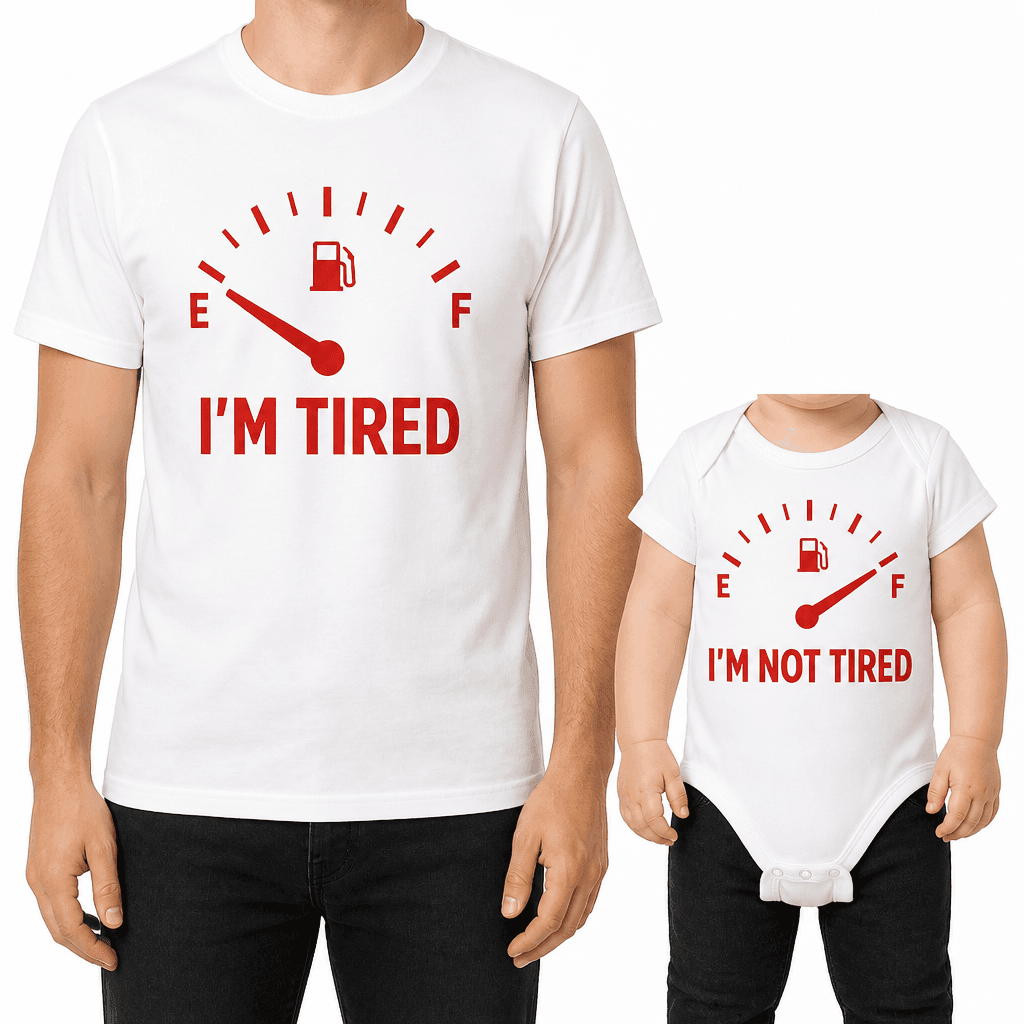 EMERGY I'M TIRED / EMERGY I'M NOT TIRED - Baby Bodysuit & T-Shirt Set