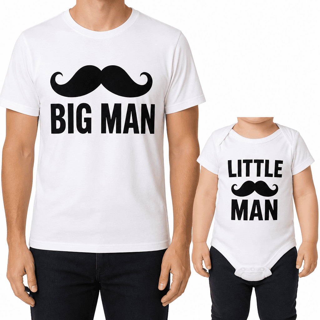 BIG MAN, LITTLE MAN - T-Shirt & Baby Bodysuit Set