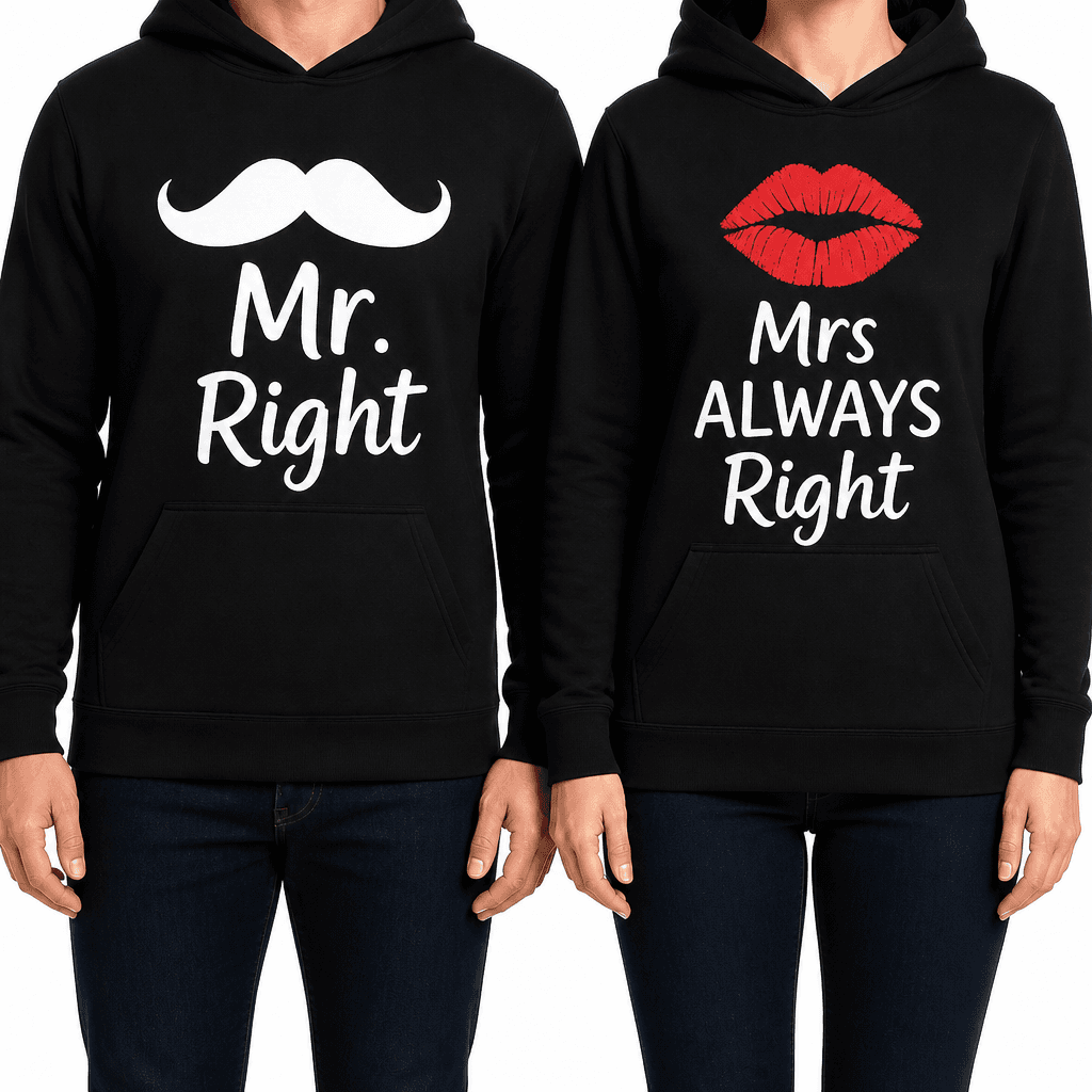 Mr. Right & Mrs ALWAYS Right - Hoodie Set