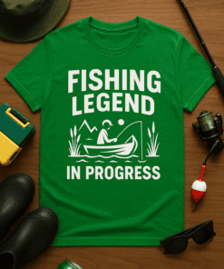 Fishing Legend T-Shirt, Outdoor Fishing Tee, Fishing Gift, Summer Casual Wear, Fishing Lover Shirt.