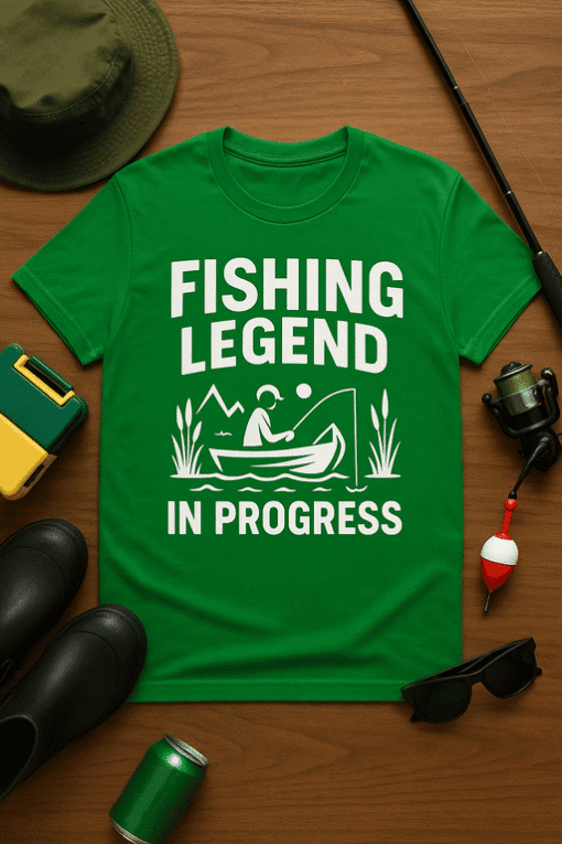 Fishing Legend T-Shirt, Outdoor Fishing Tee, Fishing Gift, Summer Casual Wear, Fishing Lover Shirt.