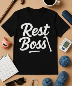 Relaxed boss T-shirt for men and women, casual graphic tee, comfortable and trendy clothing.