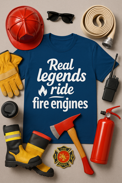 Real Legends Ride Fire Engines T-Shirt