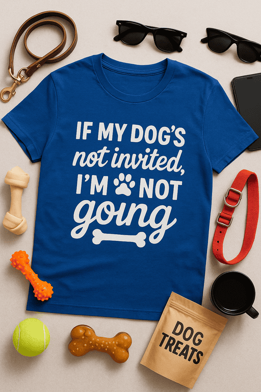 Dog-themed graphic T-shirt for pet lovers, funny and casual, perfect for dog owners and dog lovers.