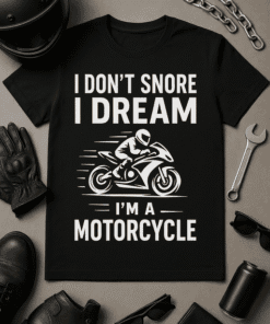 Bold motorcycle-themed t-shirt for motorcyclists and enthusiasts. Perfect casual wear for bike riders.