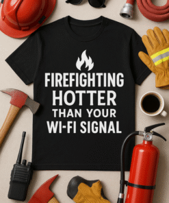 Firefighting: Hotter Than Your Wi-Fi Signal T-Shirt