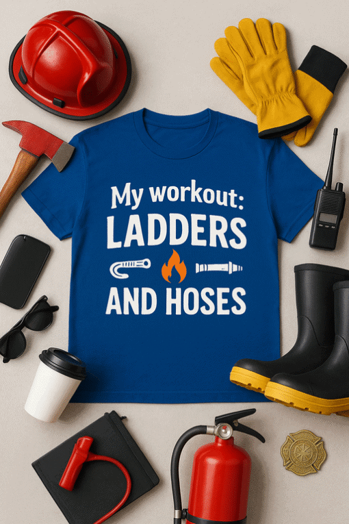 1. Safety work gear, gloves, helmet, fire extinguisher, boots, and tools for construction or industrial jobs.