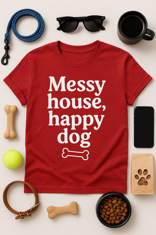 Messy House, Happy Dog T-Shirt