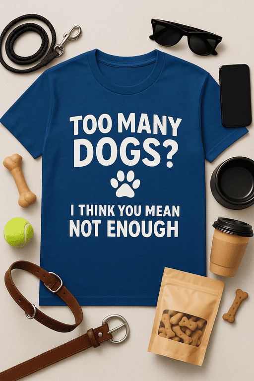 1. Funny dog quote T-shirt for dog lovers, humorous apparel for pet owners.
