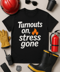 Turnouts On, Stress Gone T-Shirt