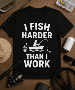 Fishing hobbies T-shirt, humorous fishing quote, gift idea for anglers, casual fishing shirt, fishing enthusiast apparel.