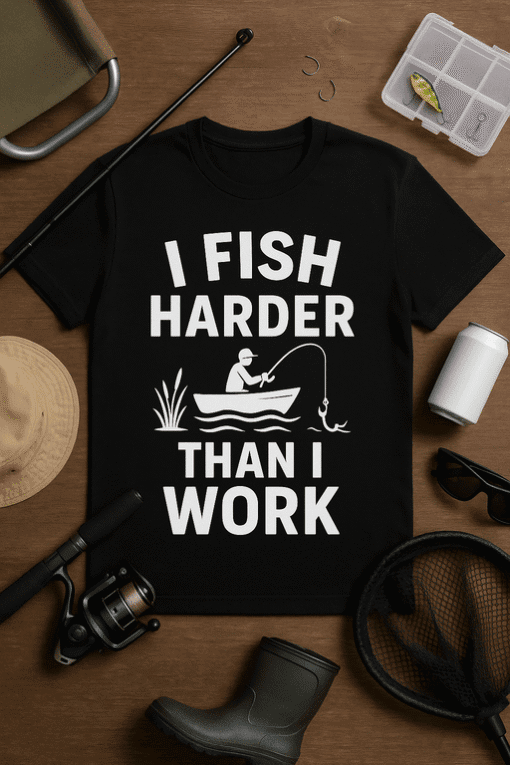 Fishing hobbies T-shirt, humorous fishing quote, gift idea for anglers, casual fishing shirt, fishing enthusiast apparel.