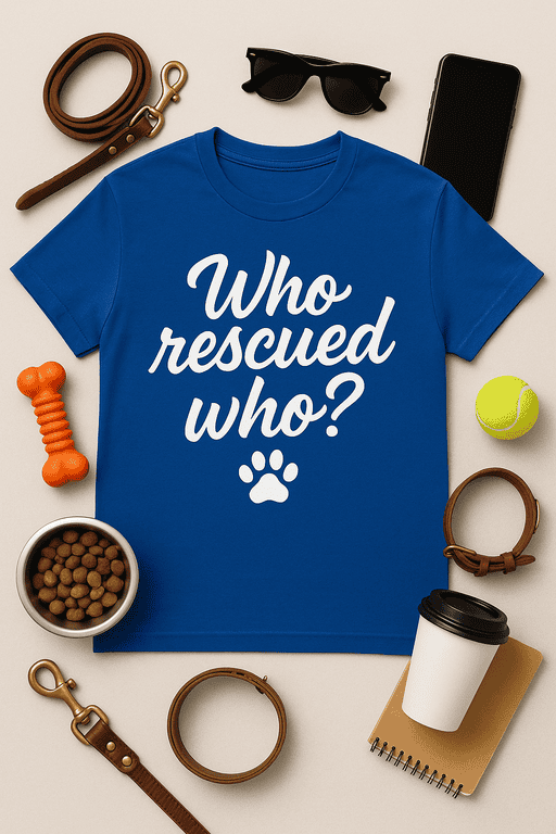 Dog rescue club t-shirt for pet lovers and animal rescue enthusiasts.