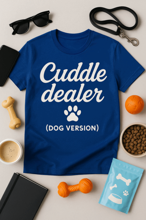 Comfortable dog lover T-shirt perfect for pet owners and dog enthusiasts.