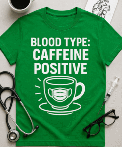 Blood Type: Caffeine Positive T-Shirt