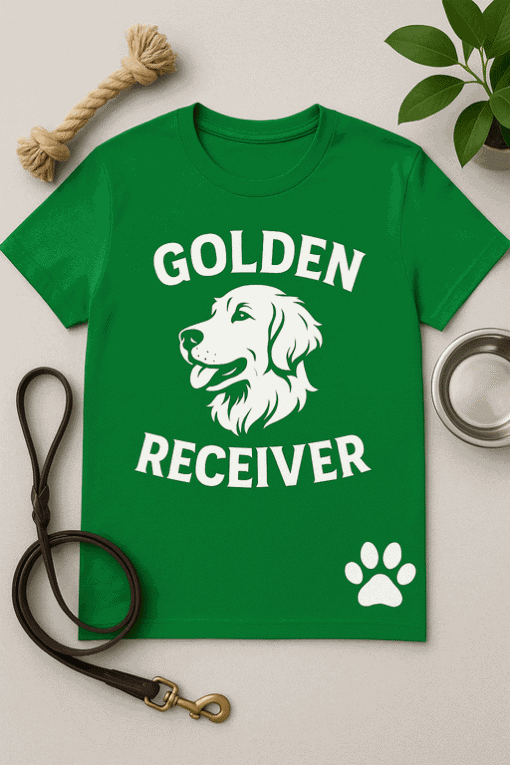 Golden Retriever dog t-shirt, pet lover gift, dog lover apparel, casual pet breed tee, dog breed clothing, animal motif shirt, pet owner gift, cute dog t-shirt, dog breed apparel, canine fan wear.