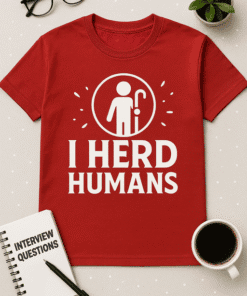 I Herd Humans t-shirt with humorous alien statement, perfect for sci-fi or funny apparel lovers.