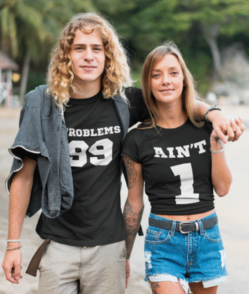 Problem 99 t-shirt, funny quote shirt, casual trendy T-shirt for teens and young adults.