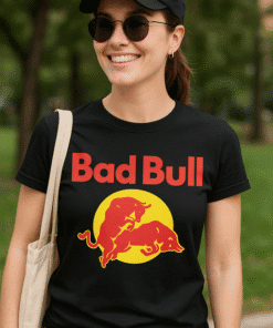 Bold Bull logo graphic T-shirt for casual streetwear and trendy fashion enthusiasts.