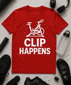 Bike humor t-shirt, novelty cycling shirt, funny sportswear for bikers.