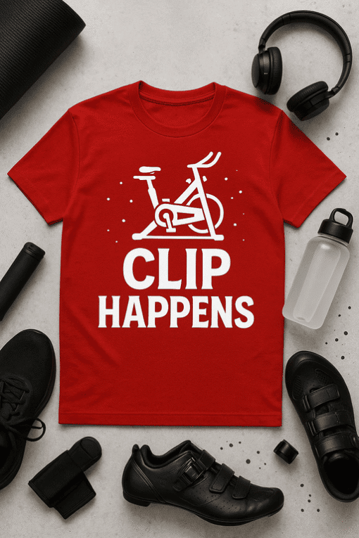 Bike humor t-shirt, novelty cycling shirt, funny sportswear for bikers.