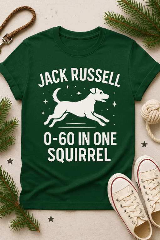 Marvel-inspired Jack Russell T-shirt for dog lovers, featuring humorous design and versatile casual style.
