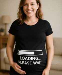 Loading pregnant woman t-shirt funny pregnancy announcement tee and expectant mother shirt.