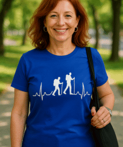 Comfortable hiking t-shirt with music lovers design, perfect for outdoor adventures and casual wear.