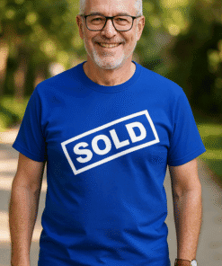 SOLD T-shirt, stylish and comfortable casual men's apparel for everyday wear.