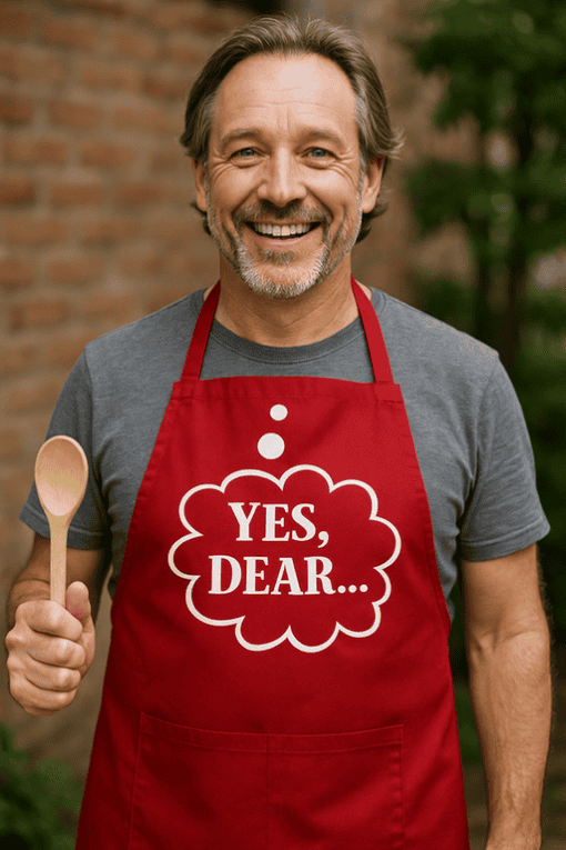 Yes, dear funny quote apron for cooking, kitchen, or baking enthusiasts.