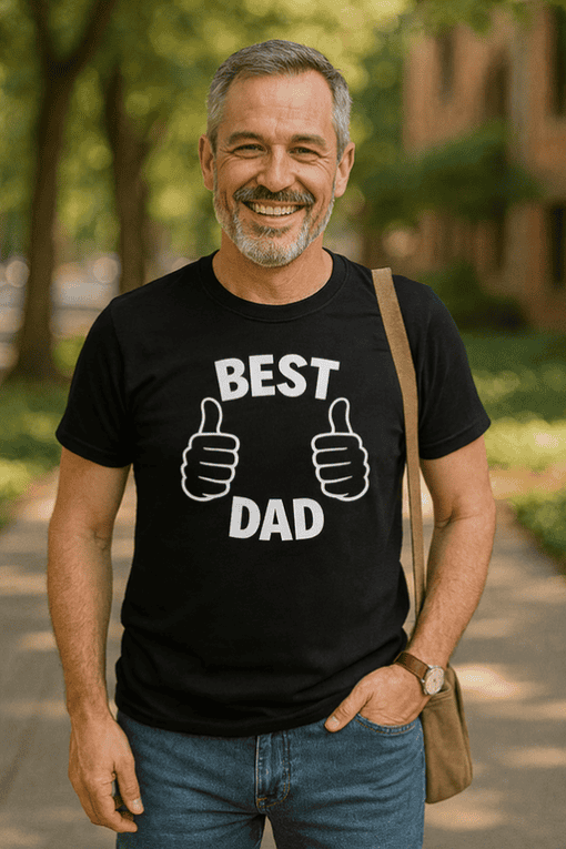 Best Dad T-shirt, Father's Day gift, funny dad shirt, family love, casual men's tee, T-shirtplease.com.