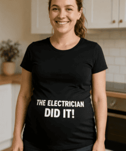 Electrician funny t-shirt, humorous electrician gift, electrician dad shirt, electrician quote tee, electrician humor apparel, electrician shirt for men and women.