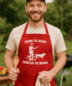 1. Funny hunter and dog T-shirt for outdoor lovers.