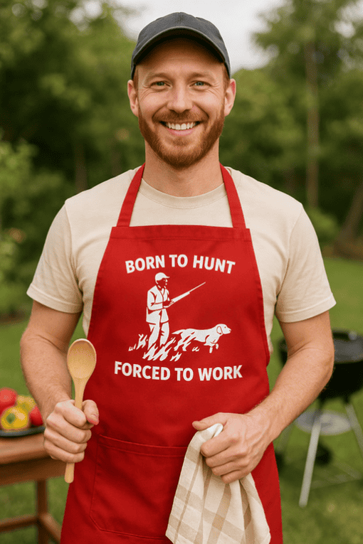 1. Funny hunter and dog T-shirt for outdoor lovers.