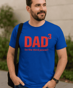 Dad cube T-shirt for Father's Day, funny dad humor shirt for men, gift for dad from son or daughter, casual dad tee.