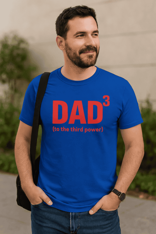 Dad cube T-shirt for Father's Day, funny dad humor shirt for men, gift for dad from son or daughter, casual dad tee.
