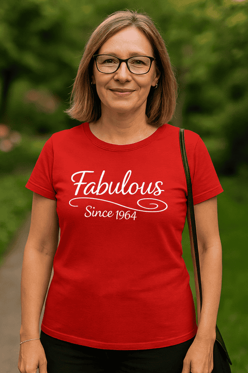 Fabulous vintage slogan T-shirt for women, casual fashion statement, perfect for all ages, stylish and comfortable design.