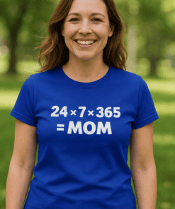 Softball mom shirt with math-inspired design, perfect for sports enthusiasts and supporting your child's game. Unique gift idea for moms.