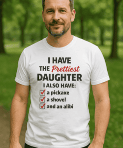 Cute dad humor T-shirt with a funny quote for father's day. Perfect gift for dad with a sense of humor.