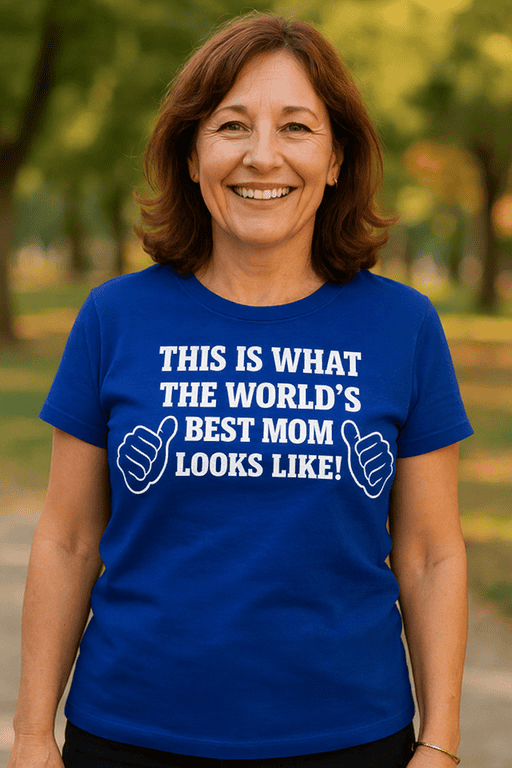 Best Mom T-shirt, Funny Mom Gift, Mother's Day T-shirt, Women's Casual Tee.