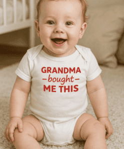 Grandma bought me this cute baby T-shirt from tshirtplease.com.
