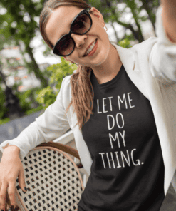 Bold graphic t-shirt with motivational quote for casual and trendy looks | T-shirtplease.com.