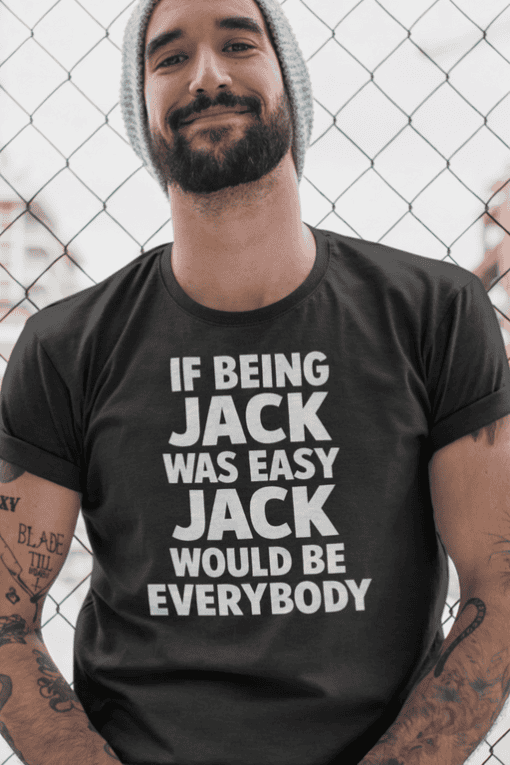 Funny slogan t-shirt, graphic tee for men, humorous casual wear.